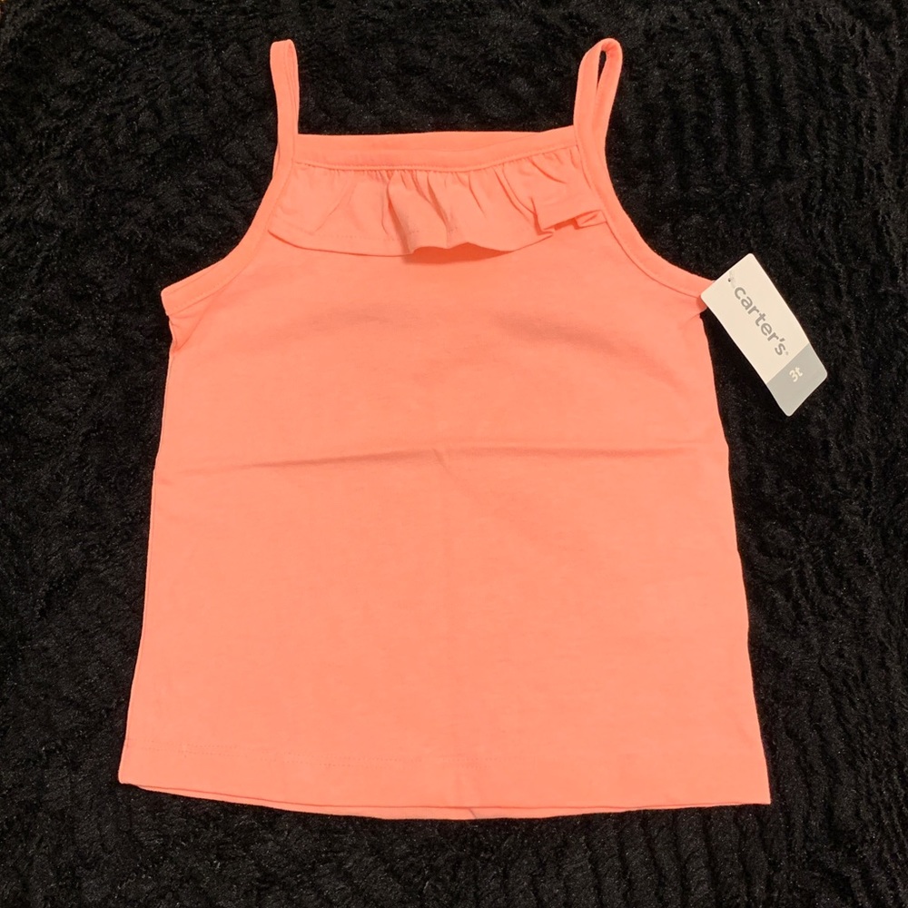🟣 CARTERS TODDLER GIRL RUFFLE CAMI